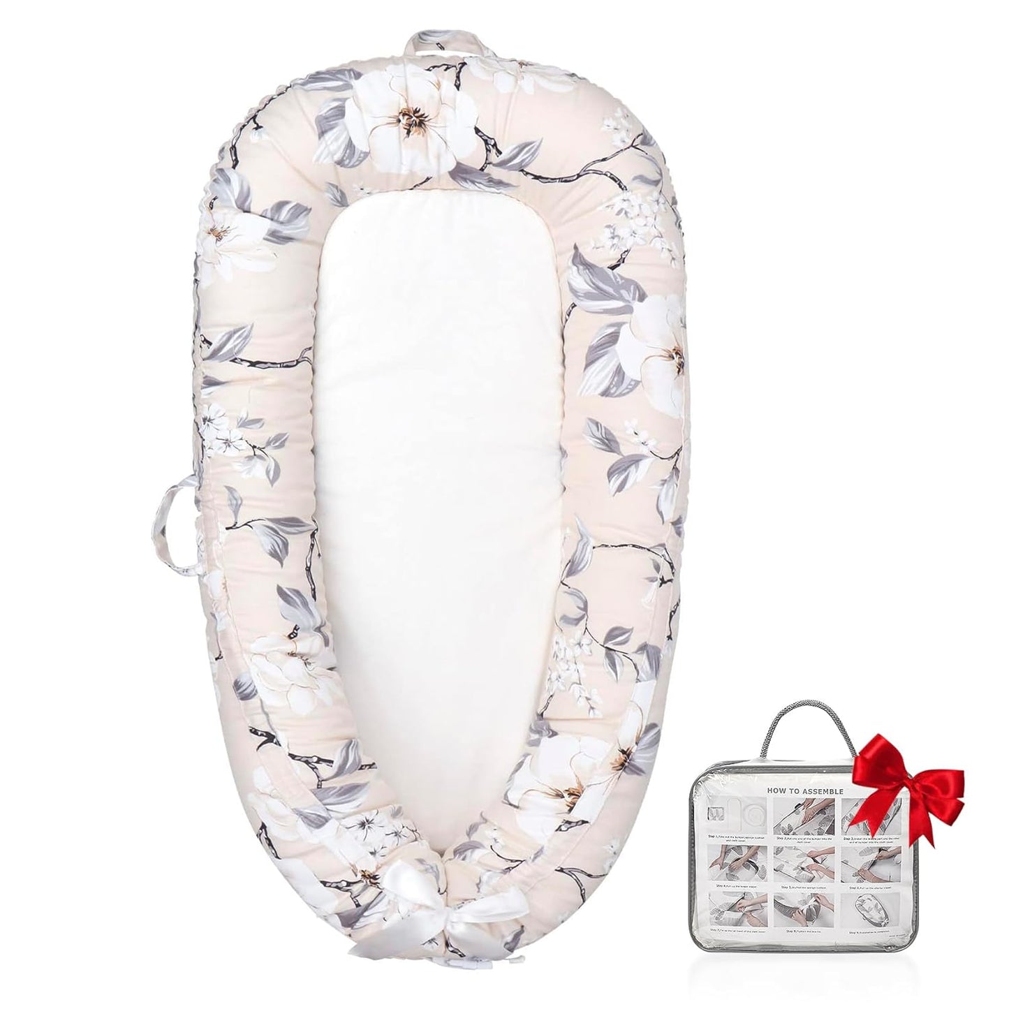 Baby Lounger Portable Canvas Cushion for Newborn Essentials