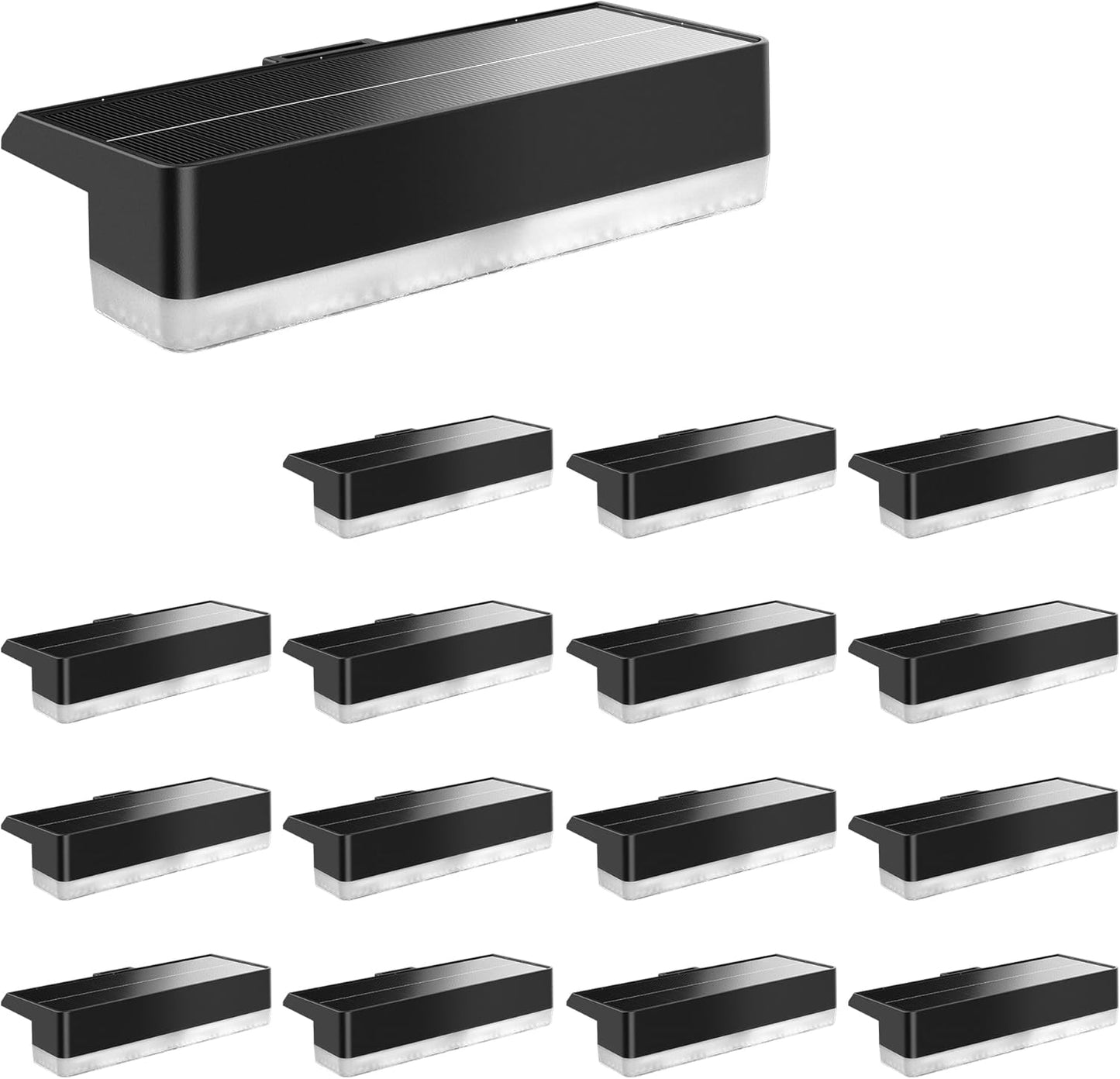 Solar Fence Lights Outdoor for Pool and Garden Decor 16pack