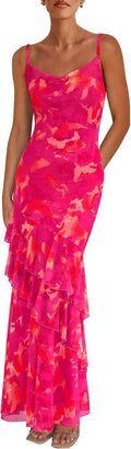 Maxi Dresses for Women Tiered Floral Sundress - Flattering Summer Fit