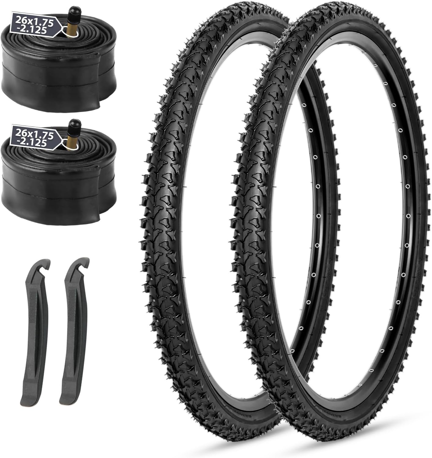 26-Inch Mountain Bike Replacement Tire Set for Offroad Cycling