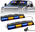 HLauto 6Z4J Emergency Dash Strobe Lights - Bright 2x16.8 in Visor Bars