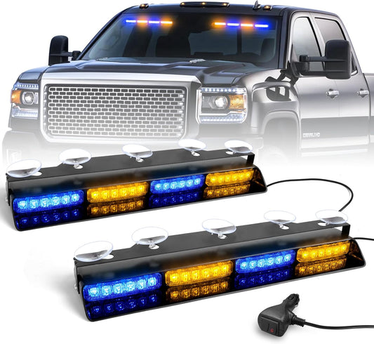 HLauto 6Z4J Emergency Dash Strobe Lights for Safety Vehicles