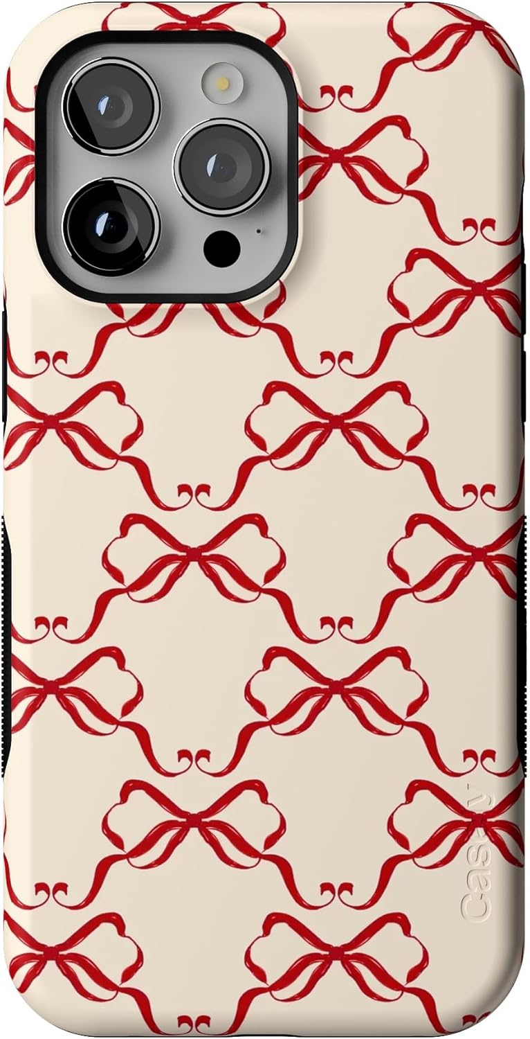 Casely iPhone 14 Pro Max Case with Vintage Bows Design