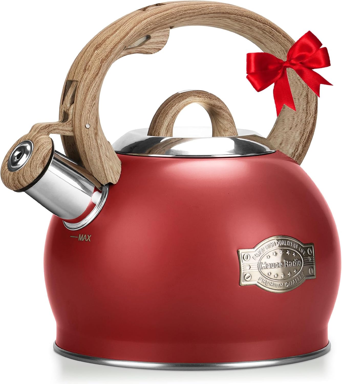 Stovetop Tea Kettle, 2.1 Quart Loud Whistle Teapot for All Stoves