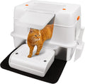 Vivifying Stainless Steel Litter Box with Lid XL Side Entry - Extra