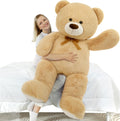 MorisMos Giant Teddy Bear 51in Tan Plush - Oversized Cuddle Buddy