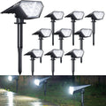 Biling Solar Spot Lights - Bright 12 LED Outdoor Landscape Lights