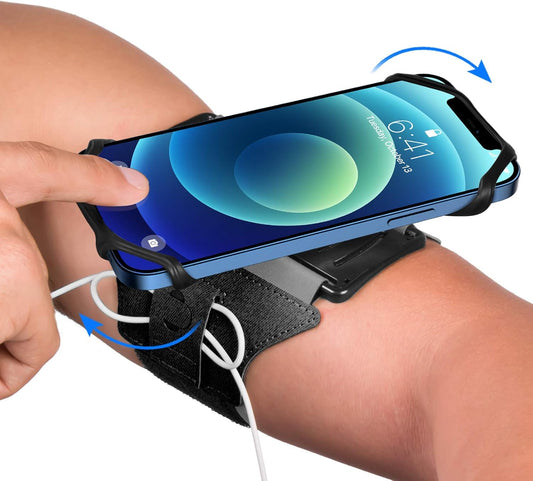 VUP Running Armband for iPhone 16/15/14/13, Fits 4-6.7 in Phones