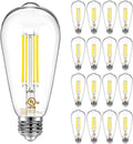 DAYBETTER Vintage LED Edison Bulbs 16 Pack - Dimmable 60W Eq., 4000K