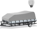 Pontoon Boat Cover with Motor Cover Fits 25ft-28ft - Heavy Duty UV