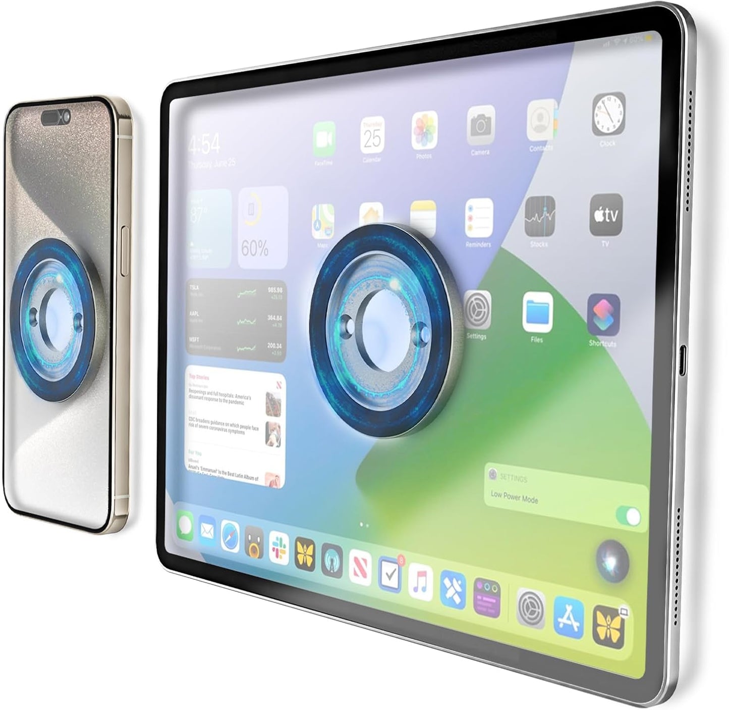 Magnetic Wall Tablet Phone Holder - Versatile Mount for Devices