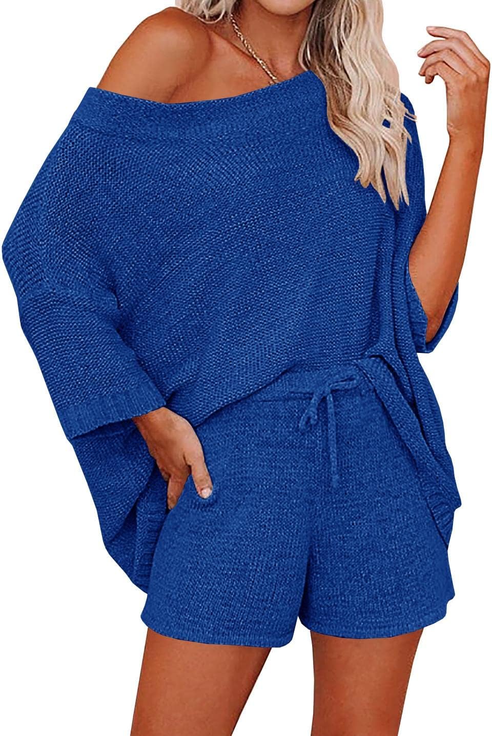 Ermonn Womens 2 Piece Outfits Sweater Sets for Casual Comfort