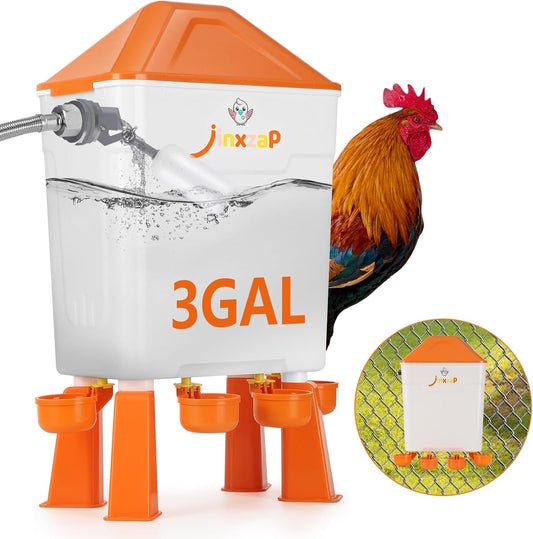 Float-Controlled Automatic Chicken Waterer for Happy Flocks