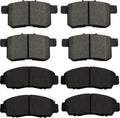 Front and Rear Brake Pads 4-Wheel Set for 2008-2012 Honda Accord