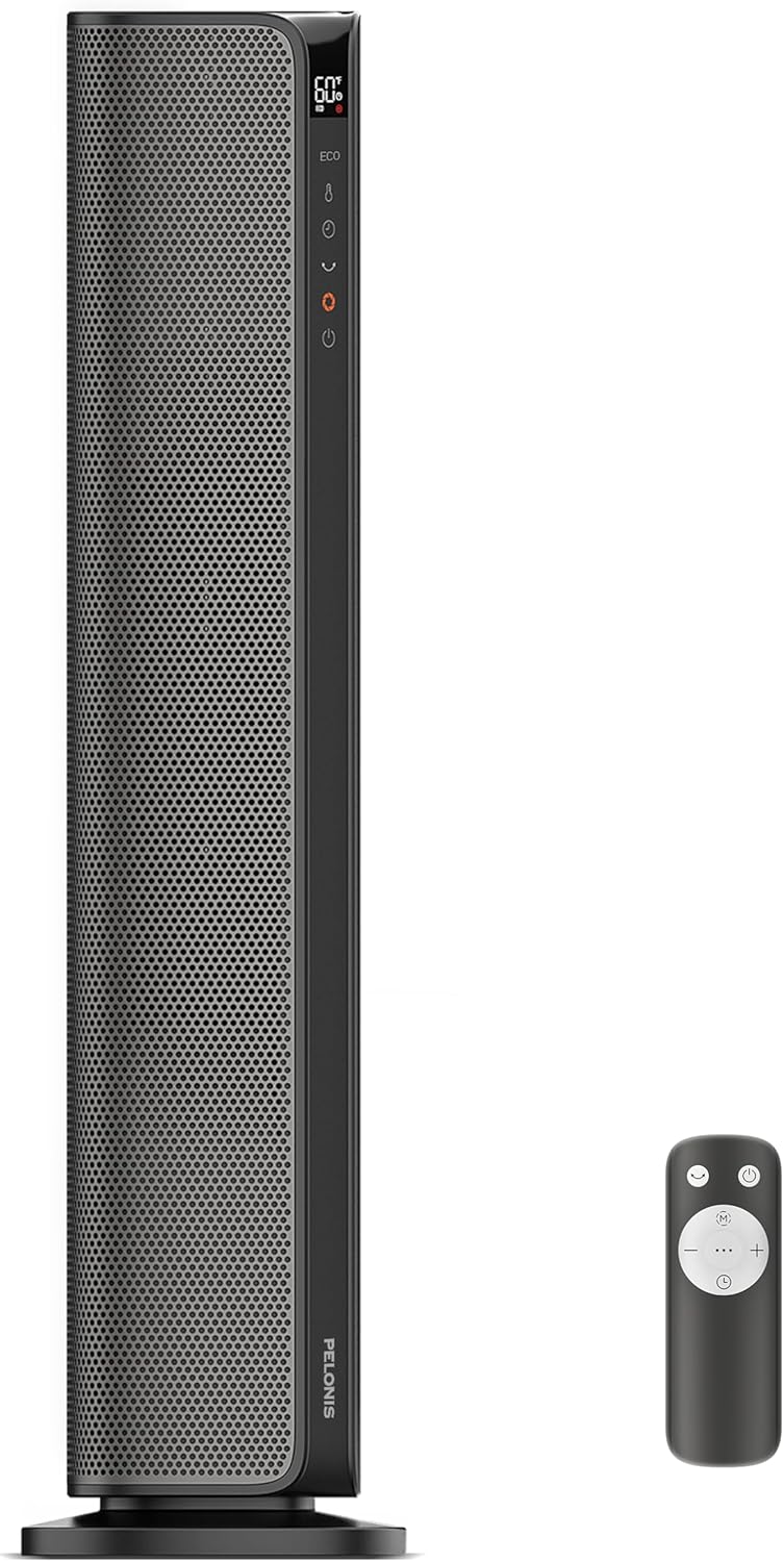 PELONIS 30ft' Ceramic Tower Space Heater with Remote Control