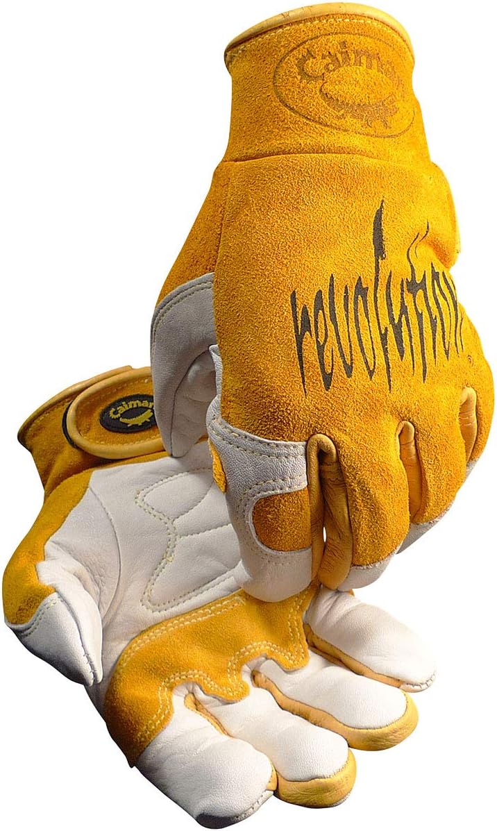 Caiman Top Cow Leather Velcro Gloves
