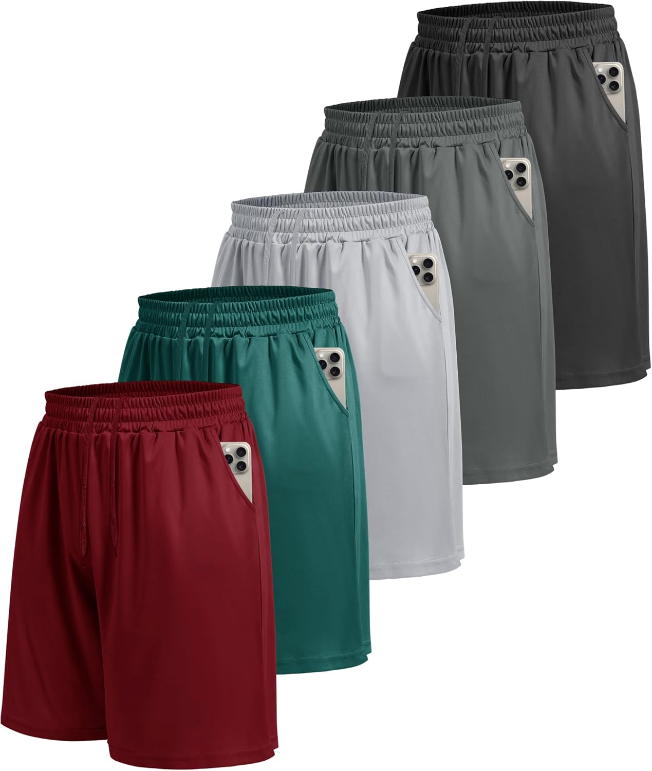 LalaHooK Gym Mens Shorts - Quick Dry Athletic Workout Shorts