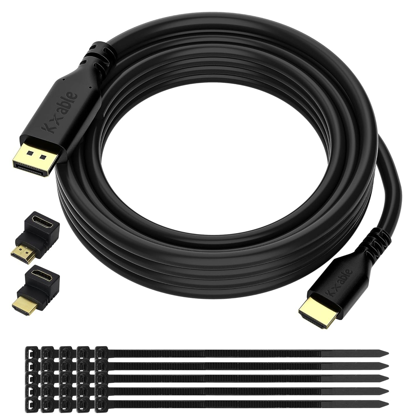 4K DisplayPort to HDMI Cable 35 FT for UHD Video Connections