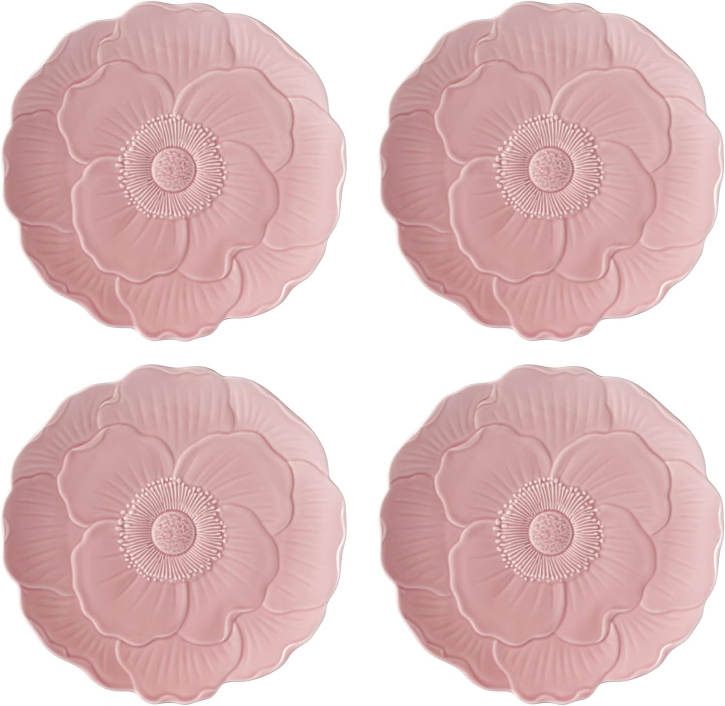 Lenox Butterfly Meadow Floral Accent Plates Set of 4 for Dining