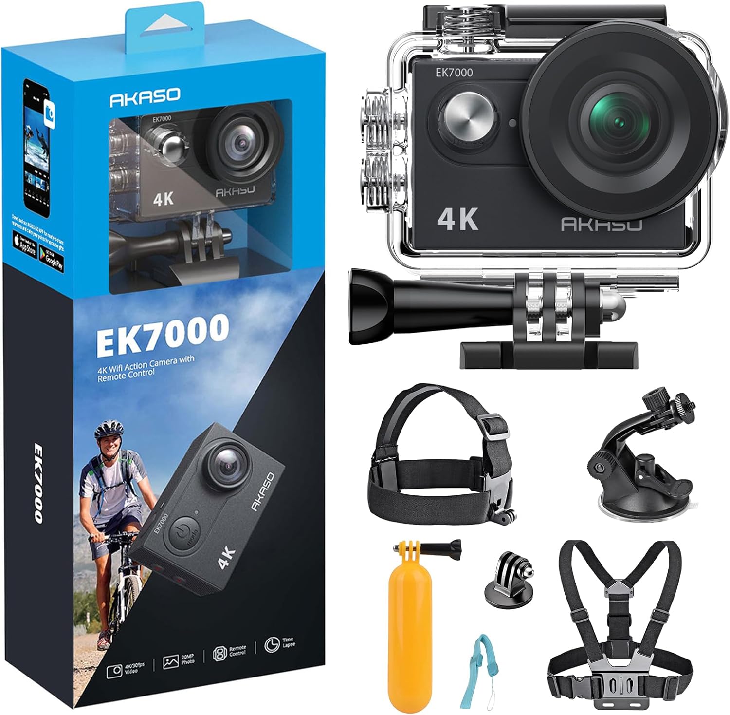 Capture Every Adventure: AKASO 4K Action Camera Bundle