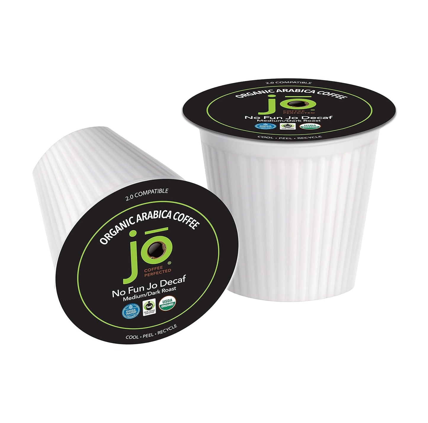 NO FUN JO DECAF: Organic Medium Dark Roast for K-Cup Brewers