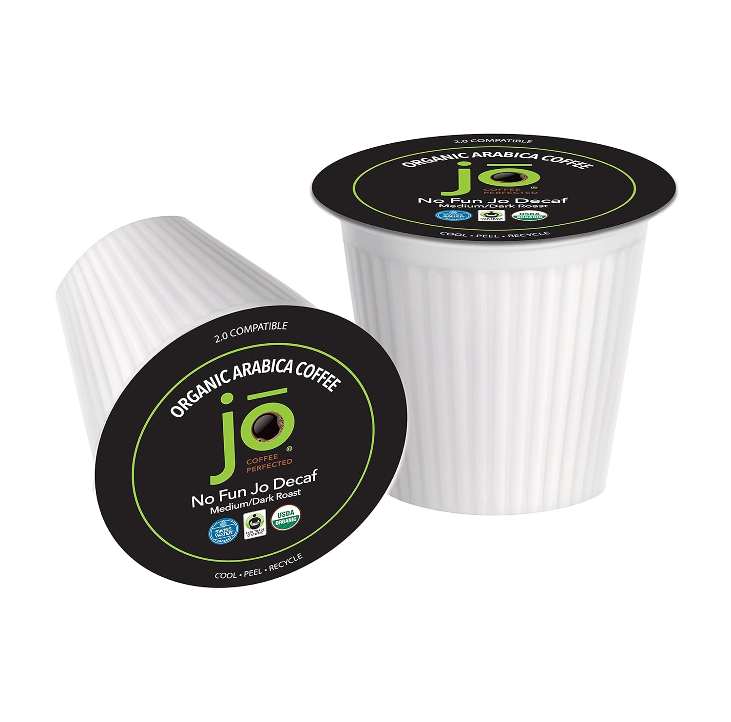 NO FUN JO DECAF: Organic Medium Dark Roast for K-Cup Brewers
