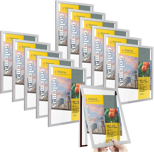 Acrylic Magnetic Sign Holder for Easy Document Display 12-Pack