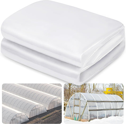 6 Mil Clear Greenhouse Plastic Sheeting for Farm and Garden