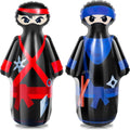 Kids Ninja Punching Bag 2-Pack 47 in Inflatable Bop Bags - Durable