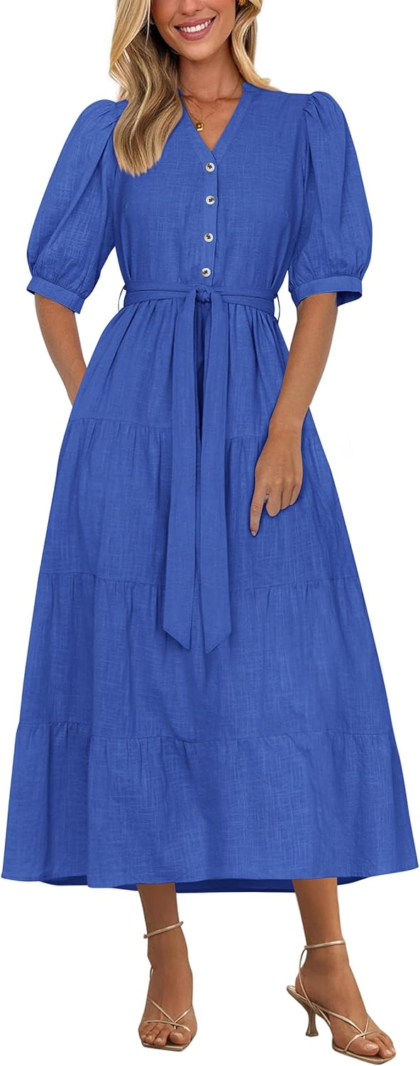 Elegant Classy Summer Dresses for Women with Ruffle Design