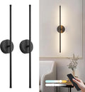 Removable Battery Wall Sconces 28.3 in 2-Pack - Remote & USB-C