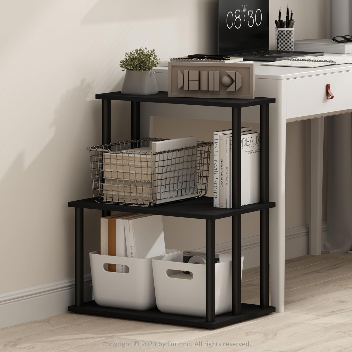 Toolless 3-Tier Printer Stand, Easy Assembly, Stylish Design