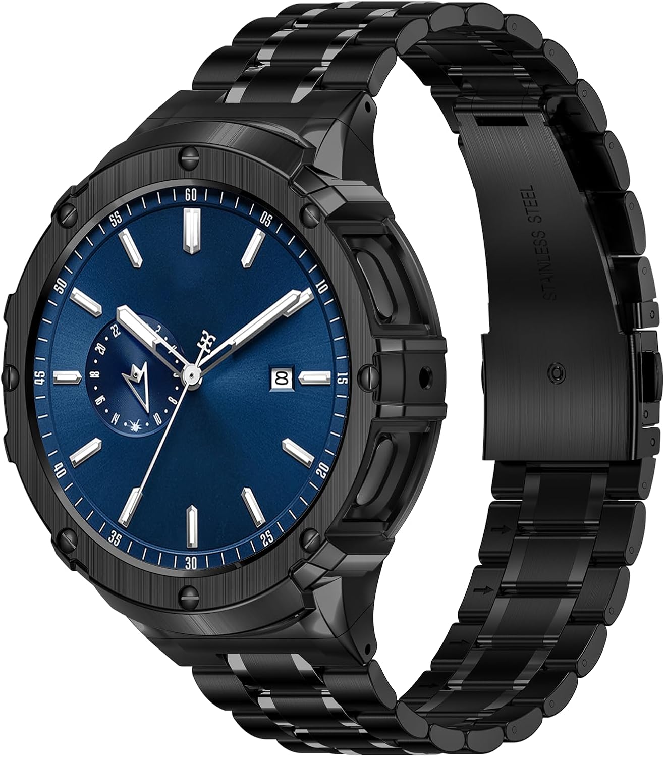 Stainless Steel Band with Case for Samsung Galaxy Watch 5 Pro