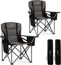 FAIR WIND Oversized Fully Padded Camping Chair with Lumbar Support