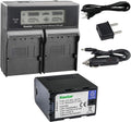 Kastar LCD Dual Fast Charger & Battery Pack - High Capacity Charging