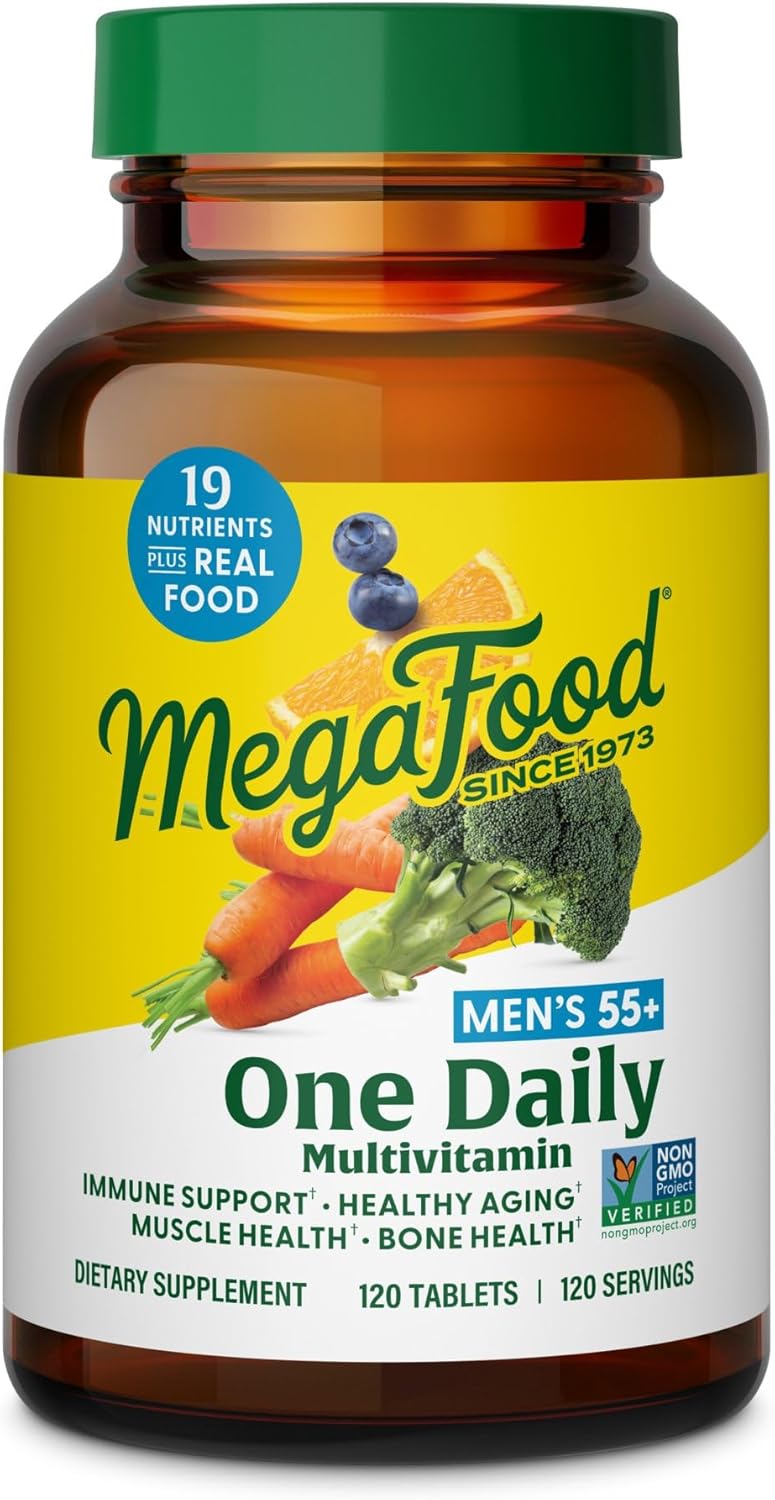 MegaFood Men's 55+ One Daily Multivitamin for Optimal Aging