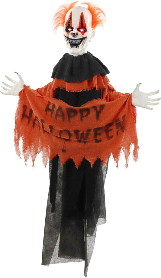 Haunted Hill Farm Clown Halloween Animatronic Tree Hugger Scares