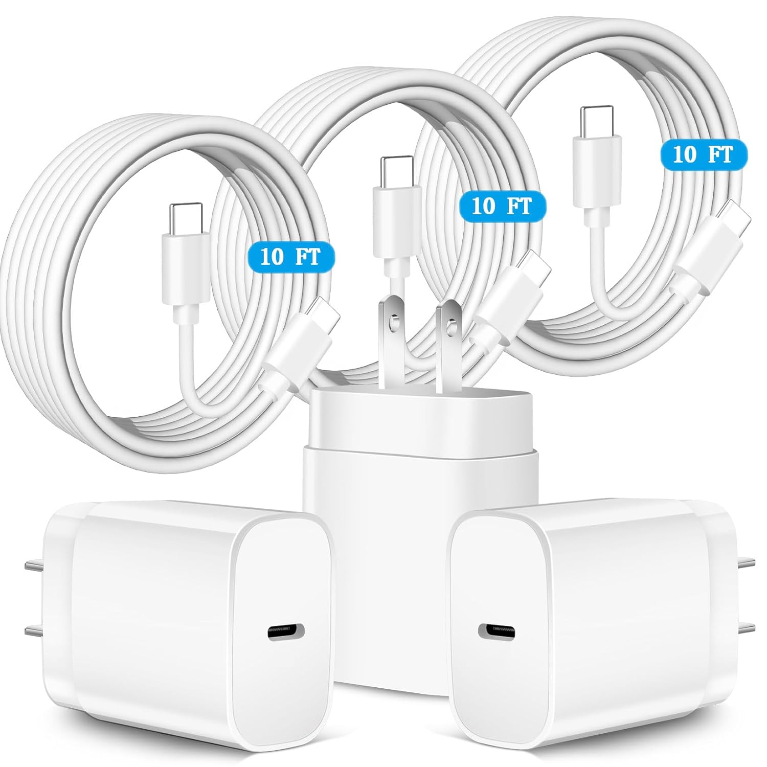 Samsung Super Fast Charger with 10FT USB C Cable for Galaxy