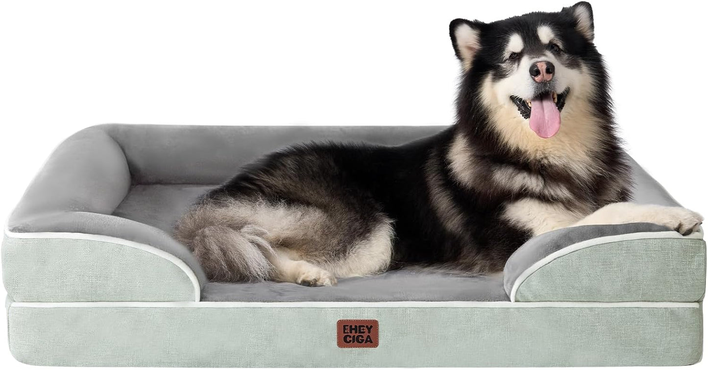 Orthopedic XL Dog Bed with Waterproof Memory Foam for Comfort