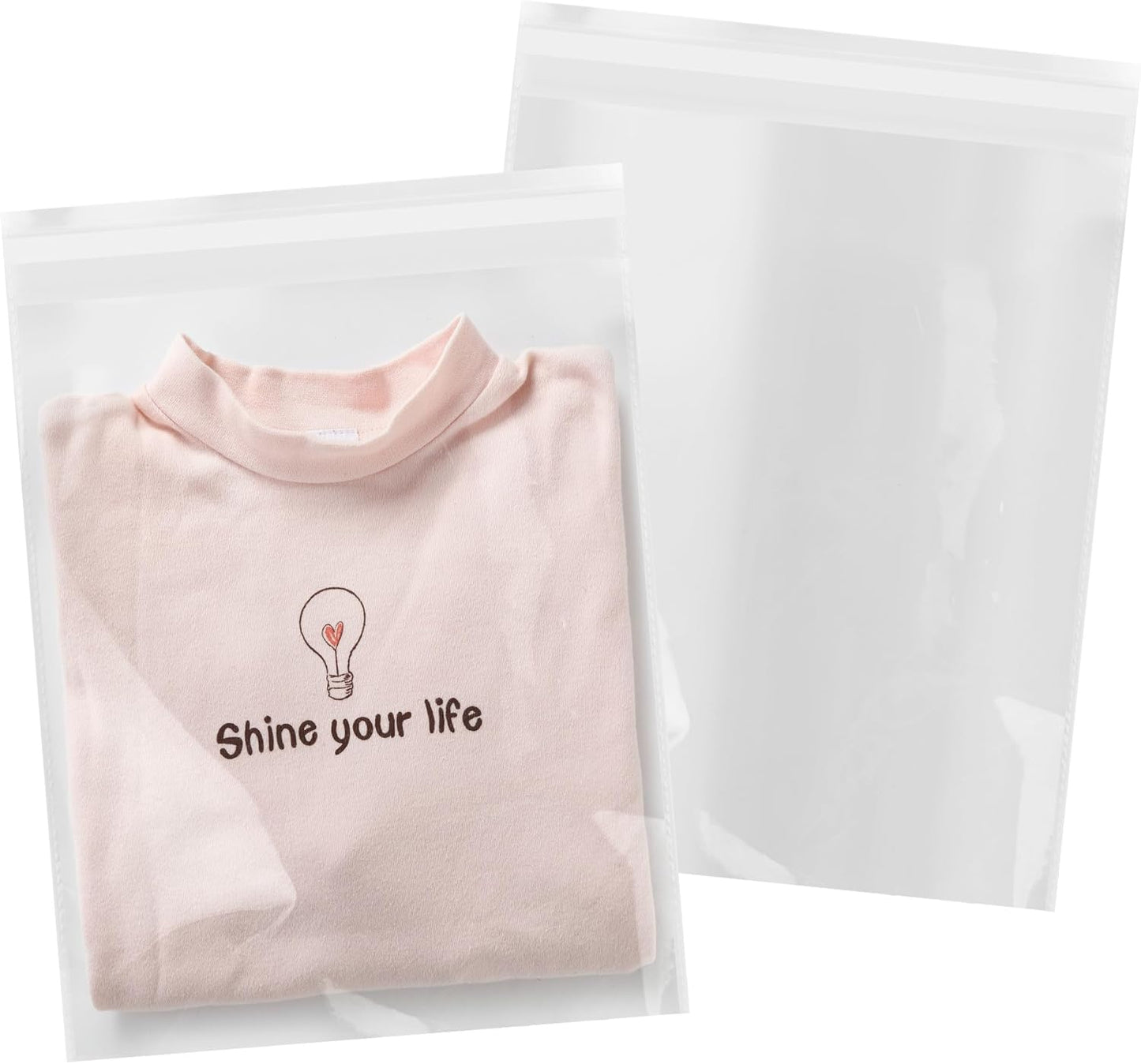Large Clear Cellophane Bags for Photos, Documents, and More
