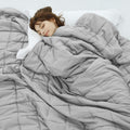 Weighted Blanket for Adults 12 lbs Light Grey 48x72 All-Season