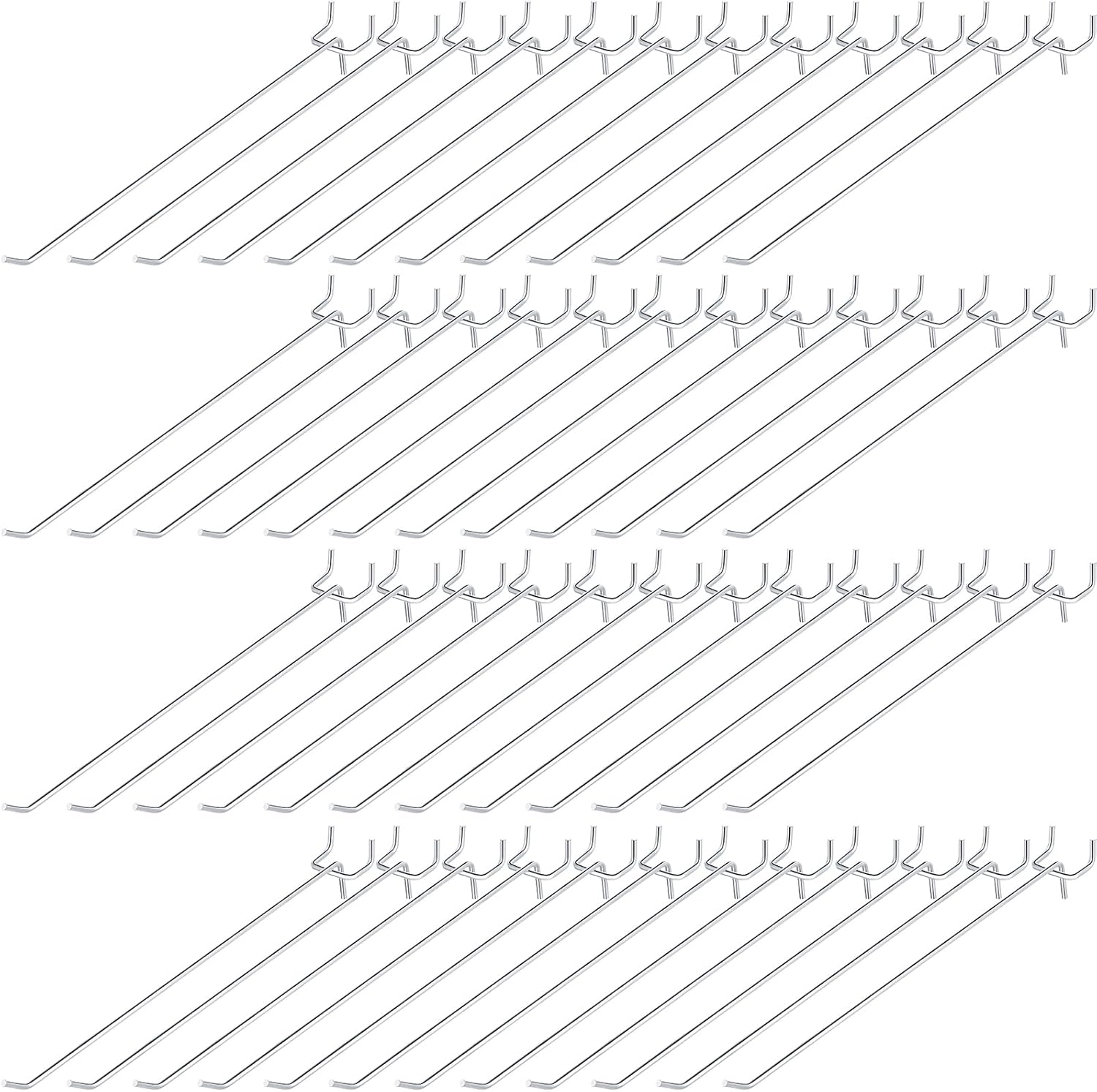 Funrous 100 Pack Peg Board Hooks for Garage Storage Tools