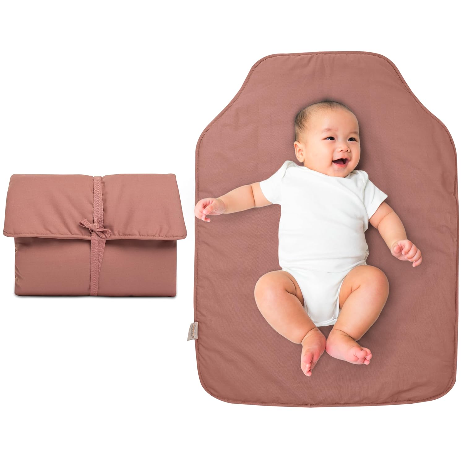 Natemia Portable Diaper Changing Pad - Soft, Compact & Washable