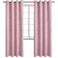 Kids Blackout Curtains for Bedroom - Baby Pink Silver Star Room