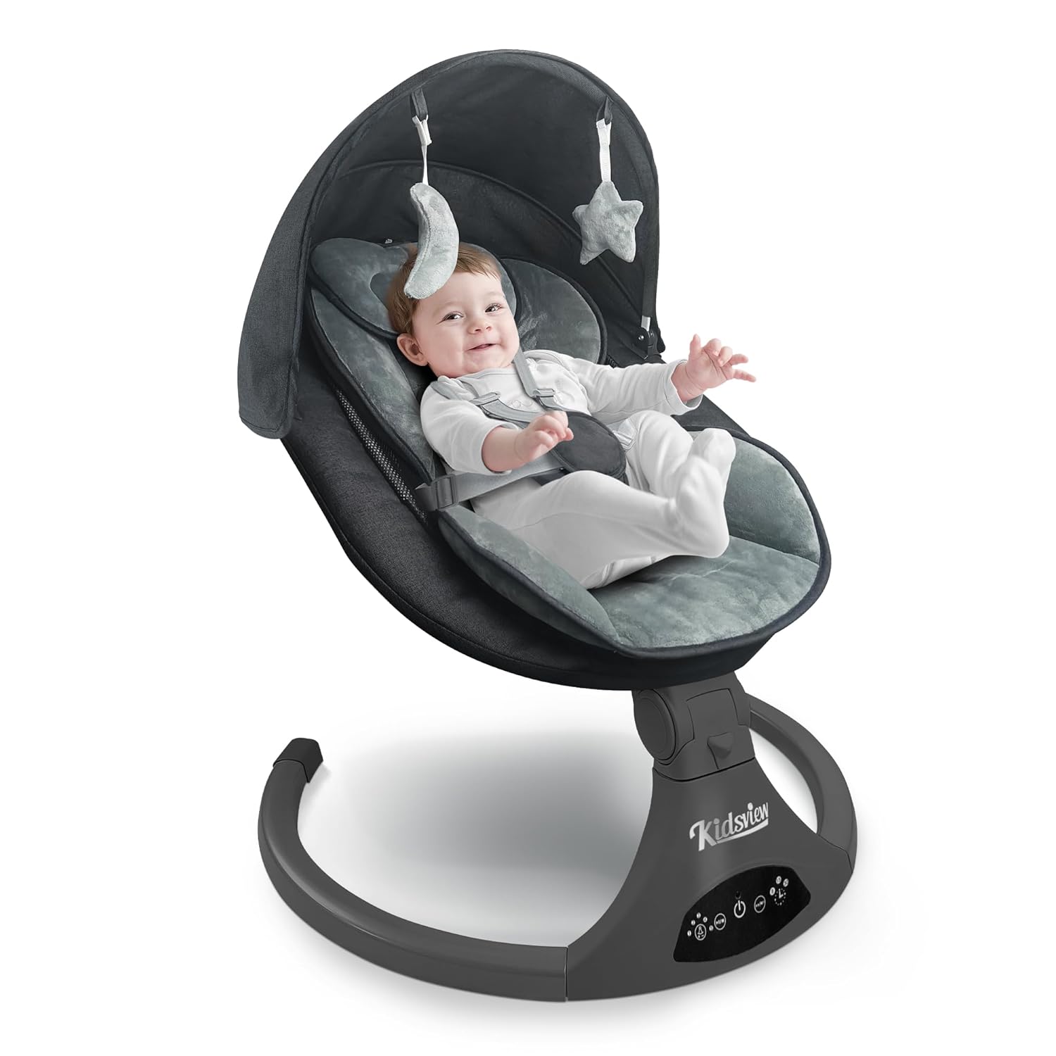 Portable Electric Baby Swing | 5 Speeds for Soothing, KIDSVIEW