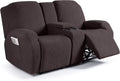 Ruaozz Stretch Loveseat Recliner Covers for 2 Seater