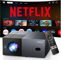 Smart Projector with Netflix, WiFi 6 & Dolby Audio - Portable 4K Ready
