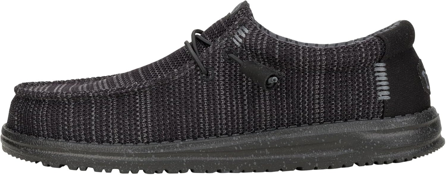 HEYDUDE Mens Wally Stretch Sox Slip-On Loafer for Comfort