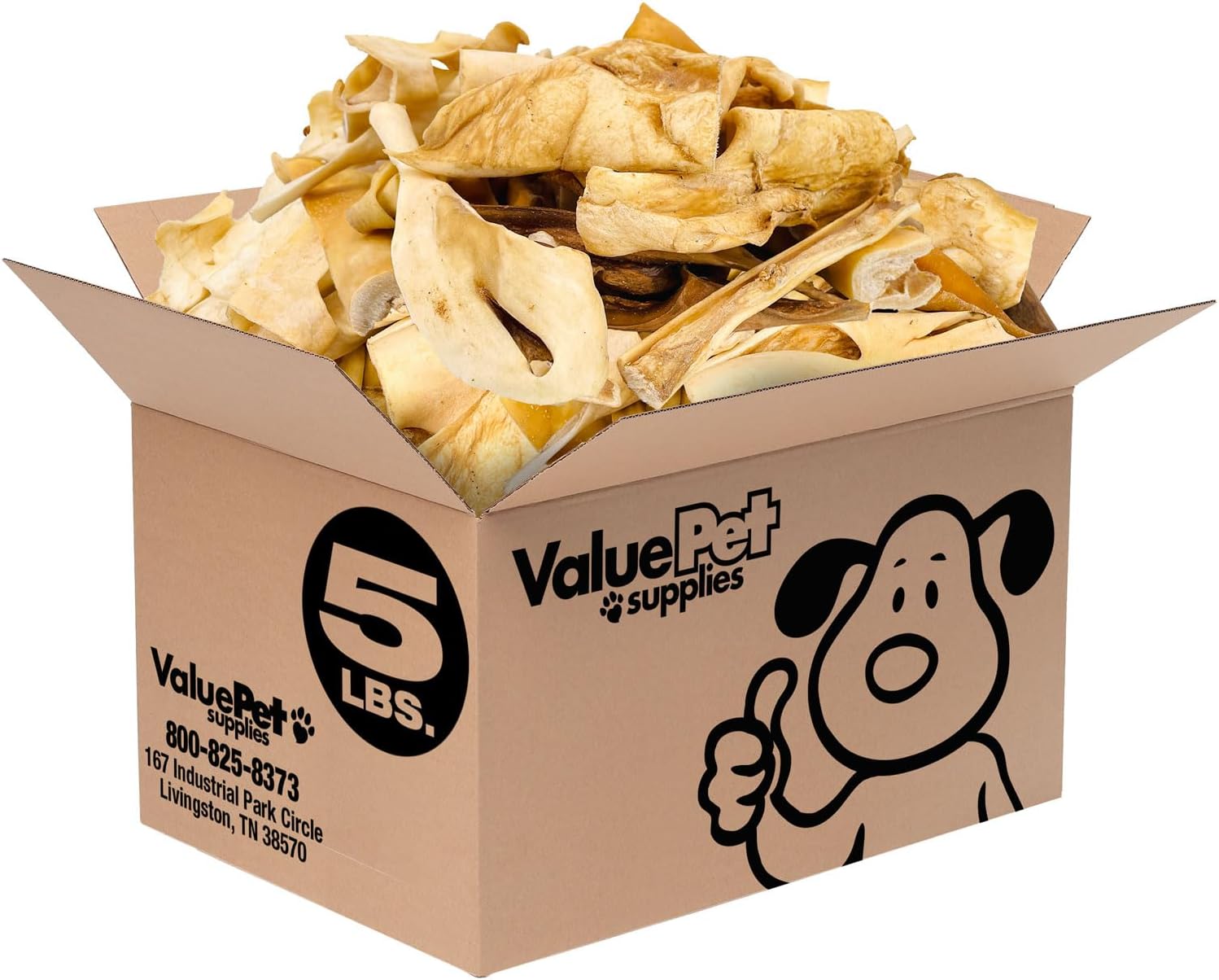ValueBull Beef Cheek Slices - Long Lasting Dog Chews for Dental Care