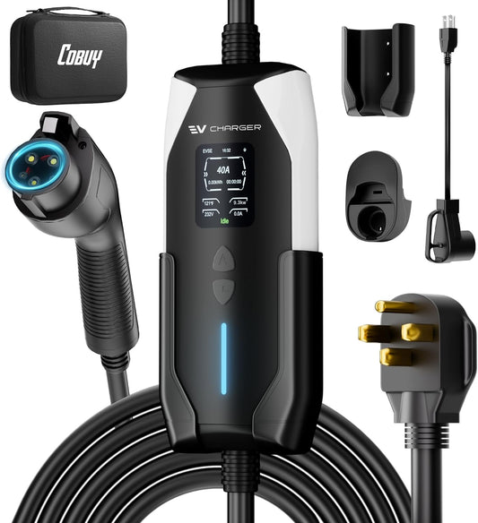 Fast Charge EV Charger | 25FT Heavy Duty Cable | Home & RV Charging Station